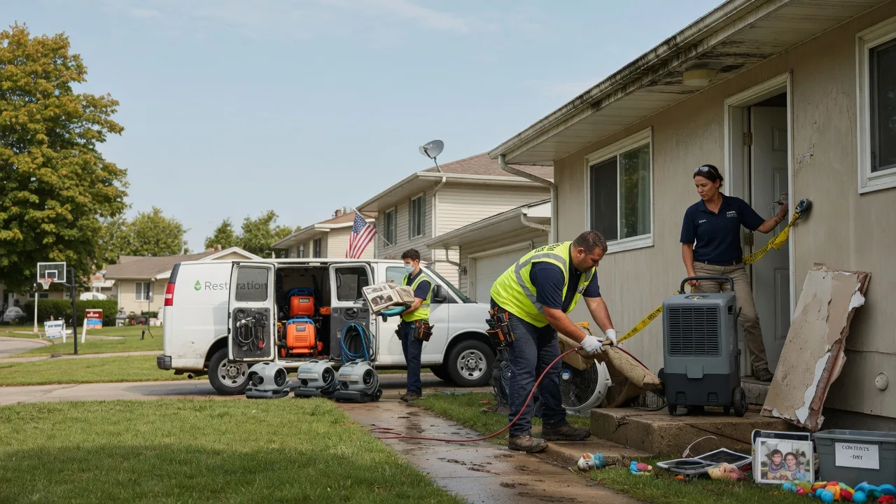 Water Damage Restoration in Wapella, IL near me